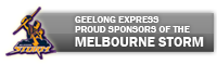 GEELONG EXPRESS-proud sponsors of the Melbourne Storm